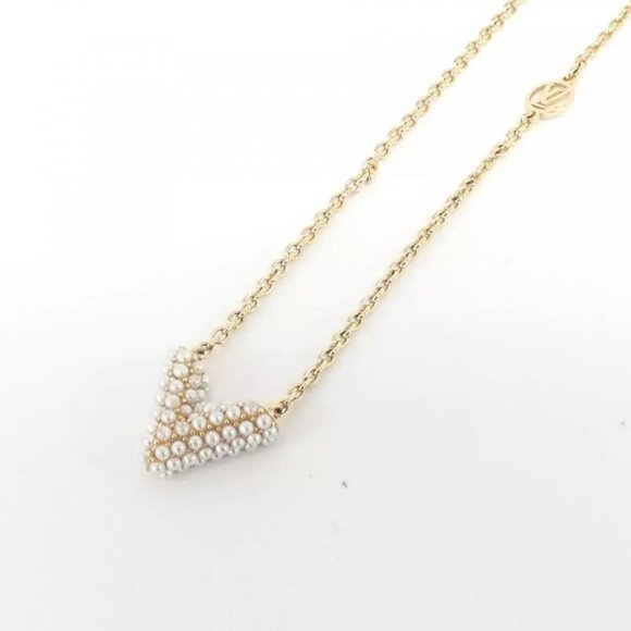 Authentic LOUIS VUITTON Collier Essential V perle - Picture 12 of 15